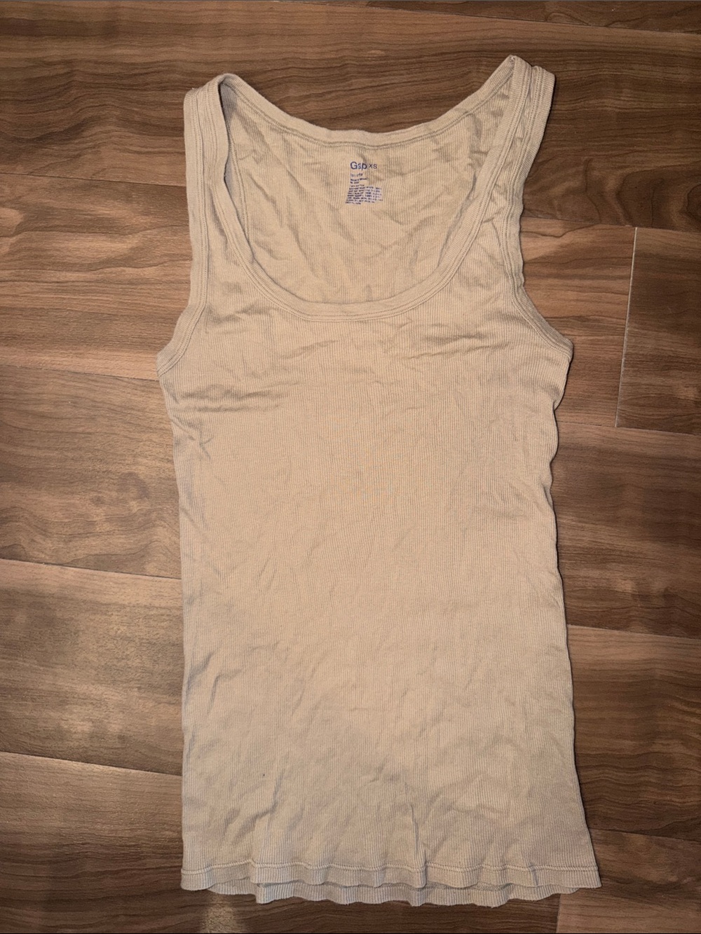 Gap Women's Tan Ribbed Tank